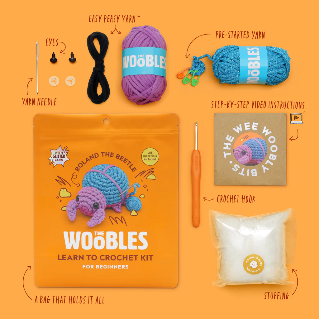 Roland the Beetle Crochet Kit - Image 3