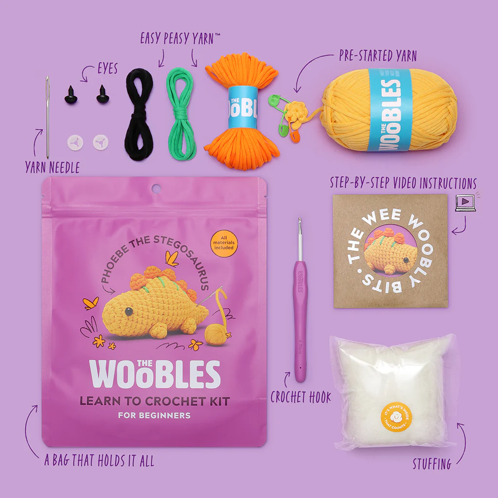 Phoebe the Stegosaurus Crochet Kit - Image 3